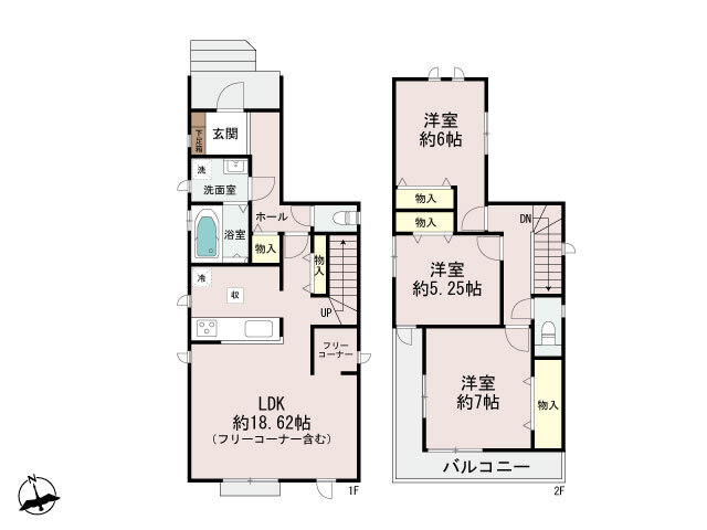 ハートフルタウン加古川野口町二屋248番の見取り図