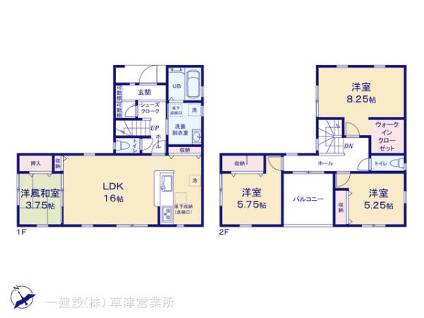 リーブルガーデン守山市播磨田町６期の見取り図