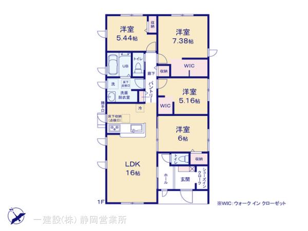 リーブルガーデン焼津市高新田の見取り図