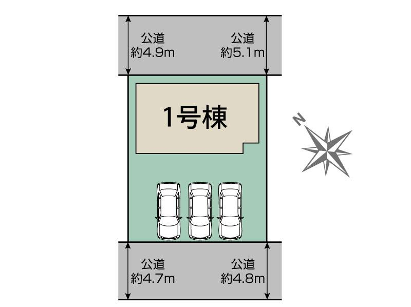 ブルーミングガーデン桐生市広沢町１丁目１棟の見取り図