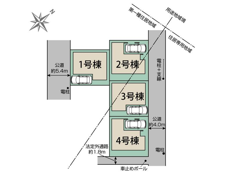 ブルーミングガーデン入間市東藤沢５丁目４棟の見取り図
