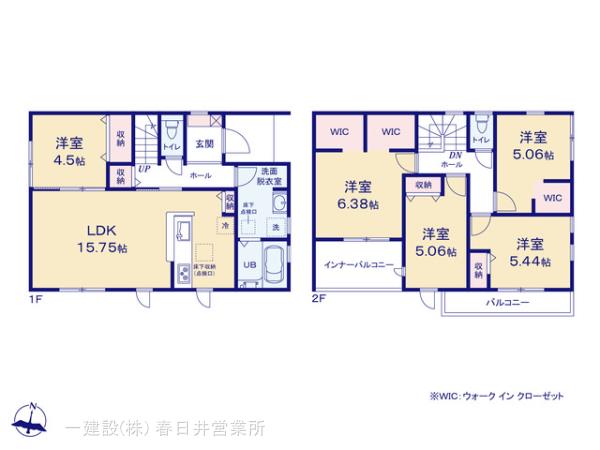 リーブルガーデン江南市河野町河野の見取り図