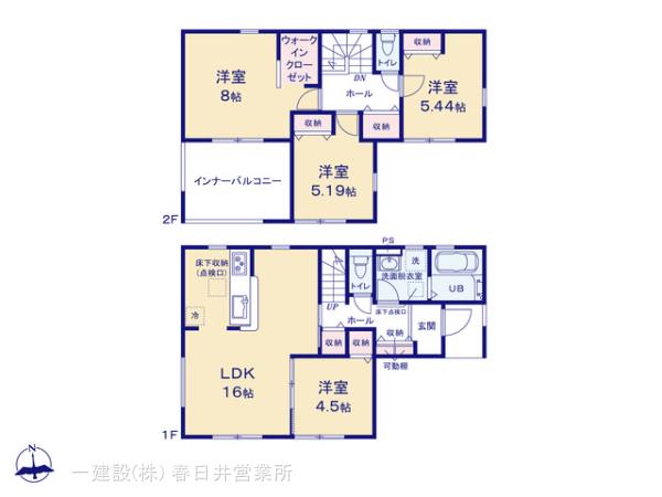 リーブルガーデン一宮市赤見小学校西の見取り図