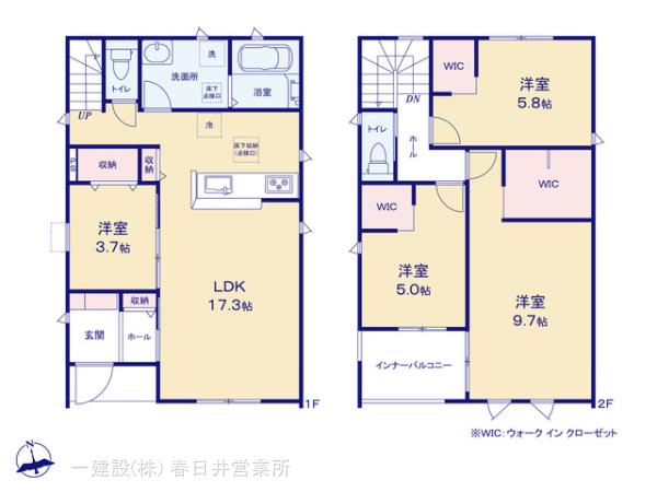 リーブルガーデン春日井市町屋町の見取り図