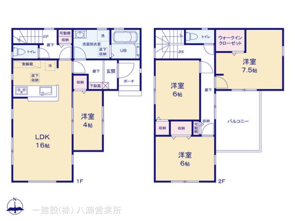 リーブルガーデン春日部市南1期の見取り図