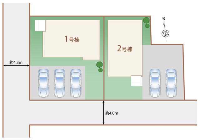 ハートフルタウン富士宮市東町21番の見取り図