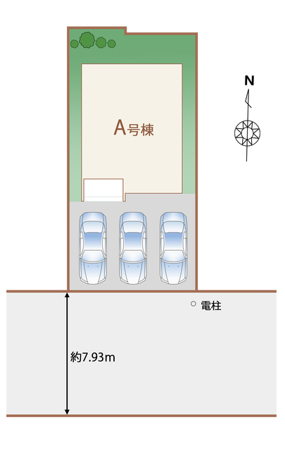 ハートフルタウン駅南3丁目424番の見取り図