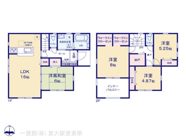 リーブルガーデン天理市田井庄町２期の見取り図