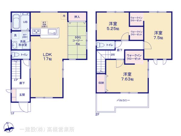 リーブルガーデン寝屋川市葛原３期の見取り図