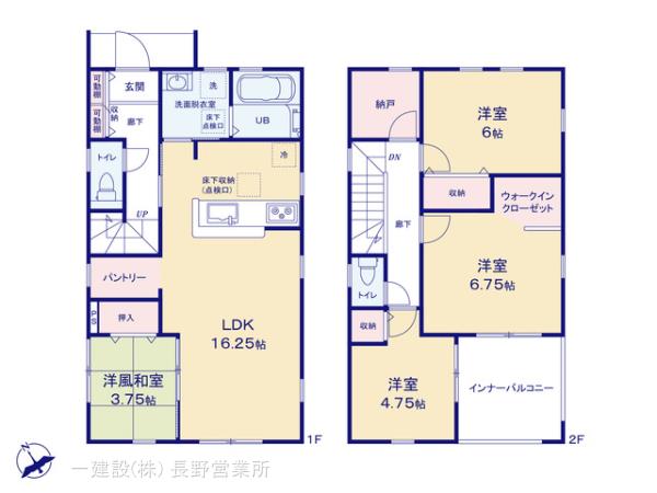 リーブルガーデン長野稲葉第3の見取り図