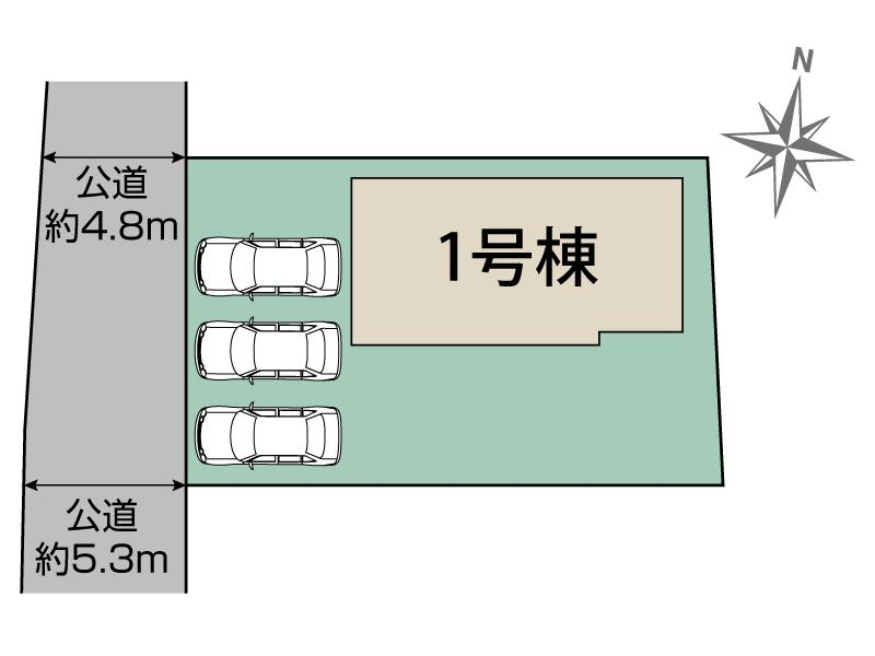 ブルーミングガーデン袋井市春岡１棟の見取り図
