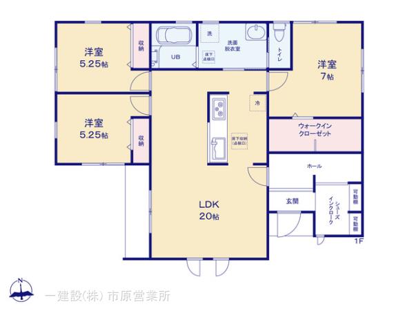 リーブルガーデン市原市姉崎第４の見取り図