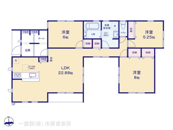 リーブルガーデン市原市姉崎第４の見取り図