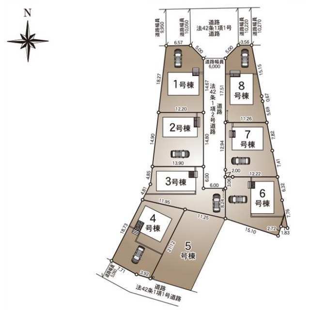 クレイドルガーデン郡山市富田町 第19の見取り図