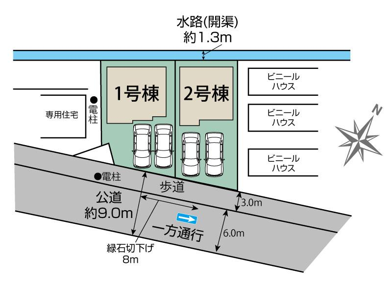 ブルーミングガーデン八潮市木曽根２棟の見取り図