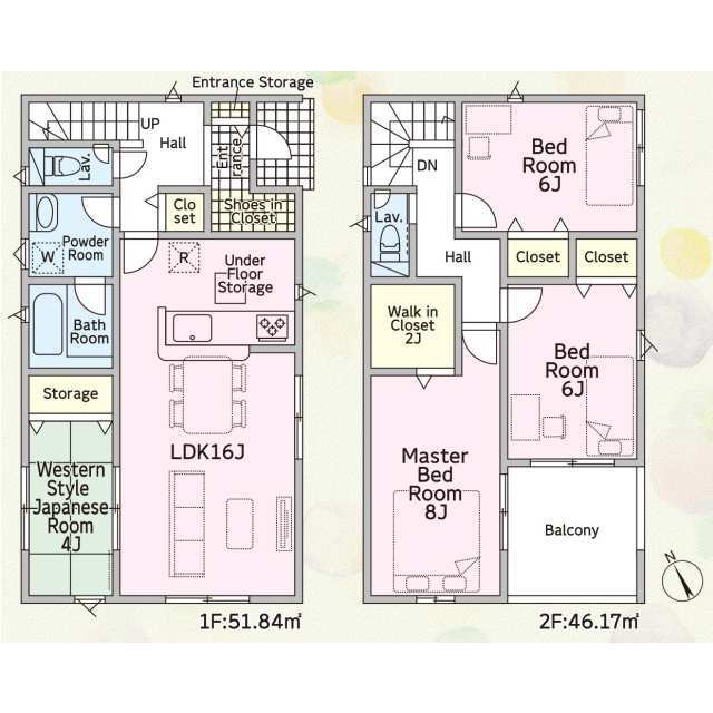 クレイドルガーデン鈴鹿市若松北 第1の見取り図