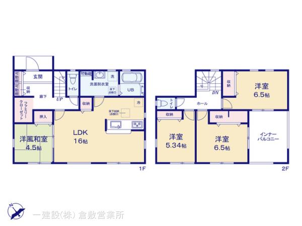 リーブルガーデン倉敷連島町鶴新田第１７の見取り図