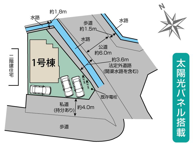 ブルーミングガーデン久喜市久喜東４丁目　１棟の見取り図