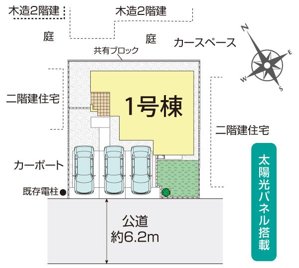 ブルーミングガーデン北足立郡伊奈町小室２期　１棟の見取り図