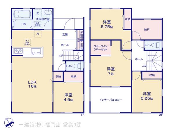 リーブルガーデン篠栗町高田の見取り図