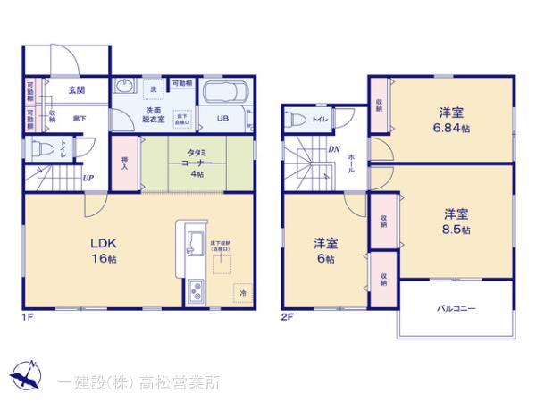 リーブルガーデン丸亀市津森町第三の見取り図