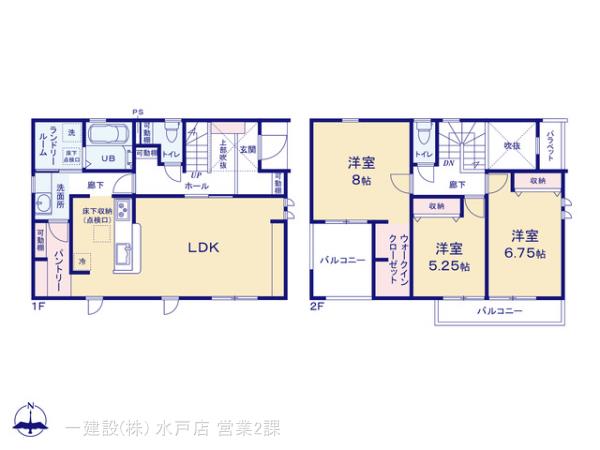 リーブルガーデン那珂市瓜連４期の見取り図