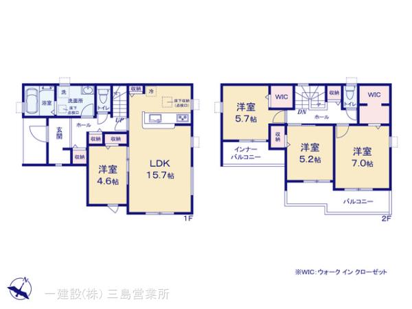リーブルガーデン富士宮市山本の見取り図