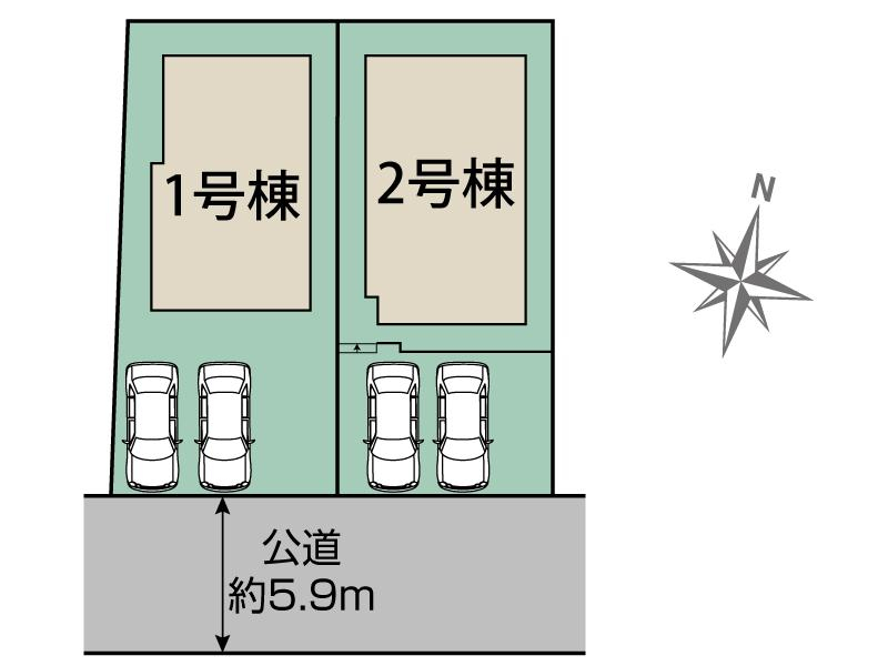 ブルーミングガーデン仙台市青葉区東勝山２丁目２棟の見取り図
