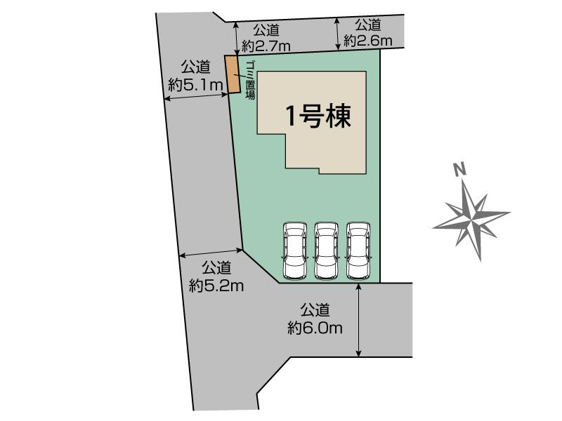 ブルーミングガーデン前橋市江田町１棟の見取り図