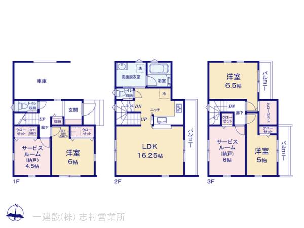 リーブルガーデン足立花畑第８の見取り図
