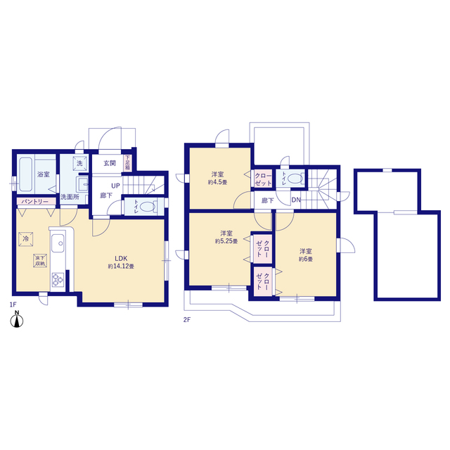 グラファーレ4213小平市仲町８期１棟の見取り図
