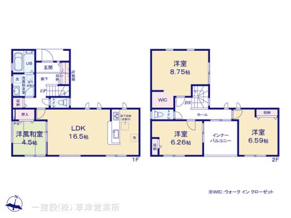 リーブルガーデン長浜市川崎町の見取り図