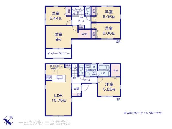 リーブルガーデン清水区折戸1丁目の見取り図