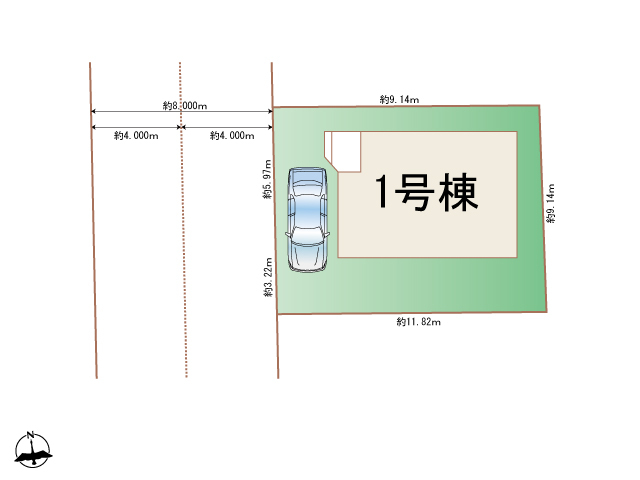 ハートフルタウン東有馬3丁目2552番の見取り図