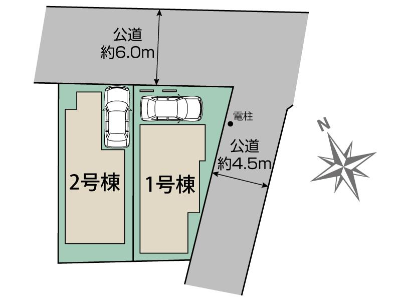 ブルーミングガーデン我孫子市白山２丁目２棟の見取り図