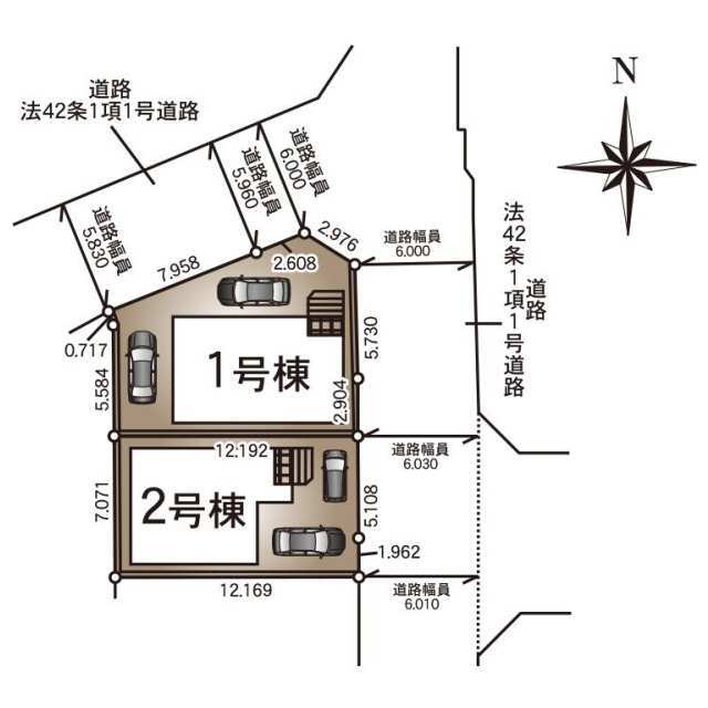 クレイドルガーデン時津町元村郷 第2の見取り図