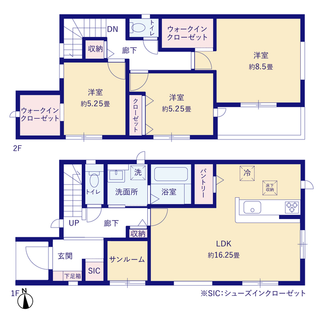 グラファーレ4249会津若松市日新町４期２棟の見取り図