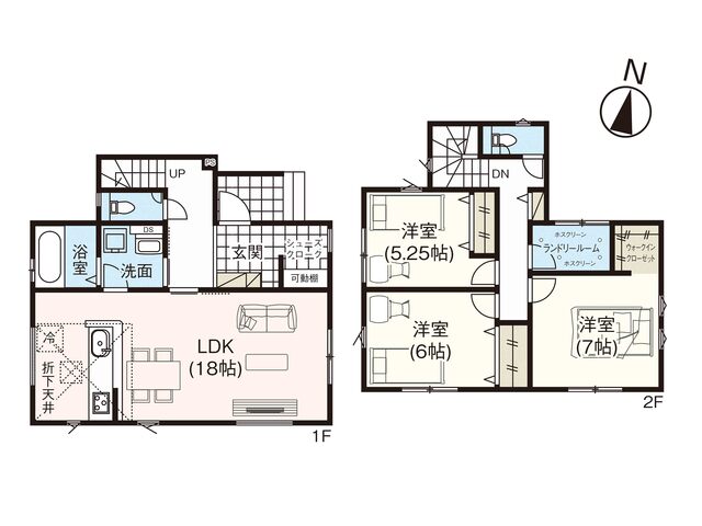 グラファーレ4372新潟市中木戸１棟の見取り図