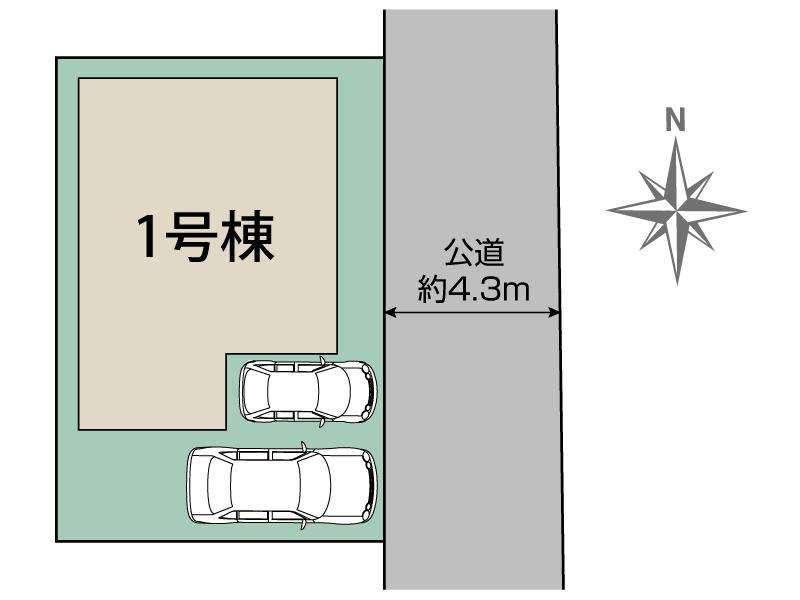 ブルーミングガーデン仙台市青葉区中江２丁目２期１棟の見取り図