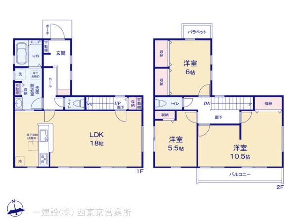 リーブルガーデン昭島緑町第六の見取り図