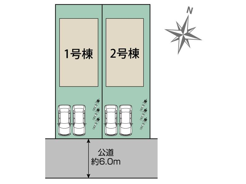 ブルーミングガーデン神戸市須磨区東落合３丁目２棟の見取り図
