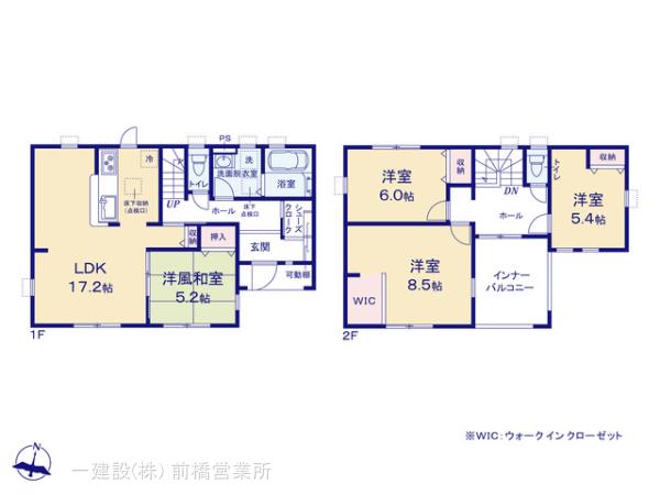 リーブルガーデン前橋市北代田町第６の見取り図