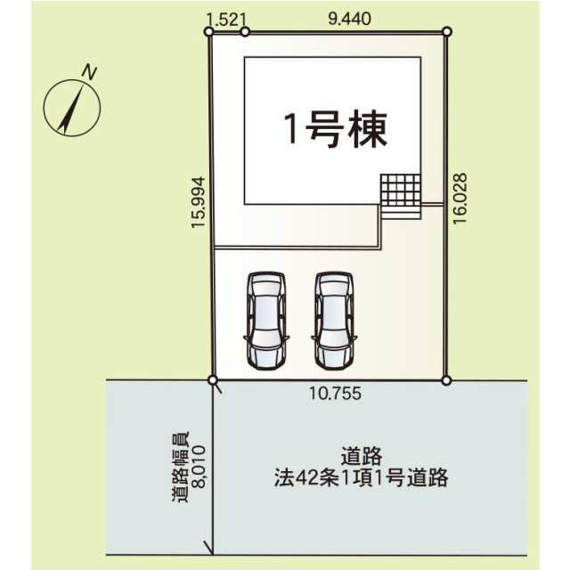 クレイドルガーデン牛久市小坂町 第6の見取り図