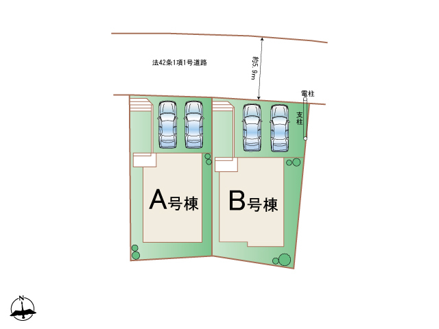 ハートフルタウン名取が丘三丁目1番の見取り図
