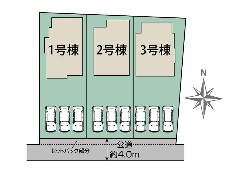 ブルーミングガーデン熊本市北区清水東町２期３棟の見取り図