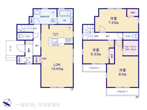 リーブルガーデン青梅大門第１９の見取り図