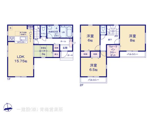 リーブルガーデン武蔵村山岸第５の見取り図