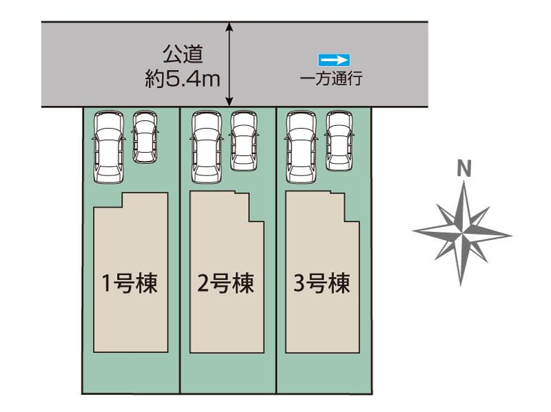 ブルーミングガーデン小平市学園西町２丁目３棟の見取り図