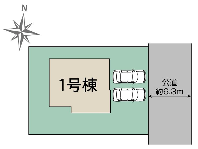 ブルーミングガーデン仙台市泉区鶴が丘２丁目１棟の見取り図