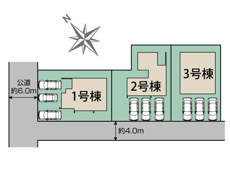 ブルーミングガーデン札幌市西区西野４条２丁目２期３棟の見取り図